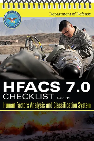 A soldier inspecting his gear according to HFACS 