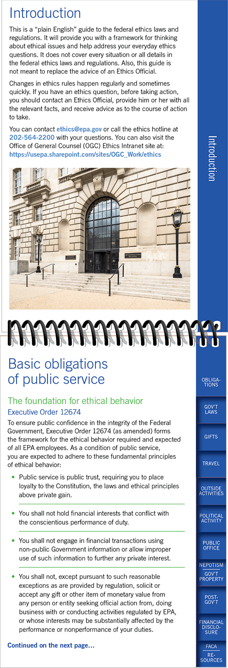 Inside EPA - Ethics Guide