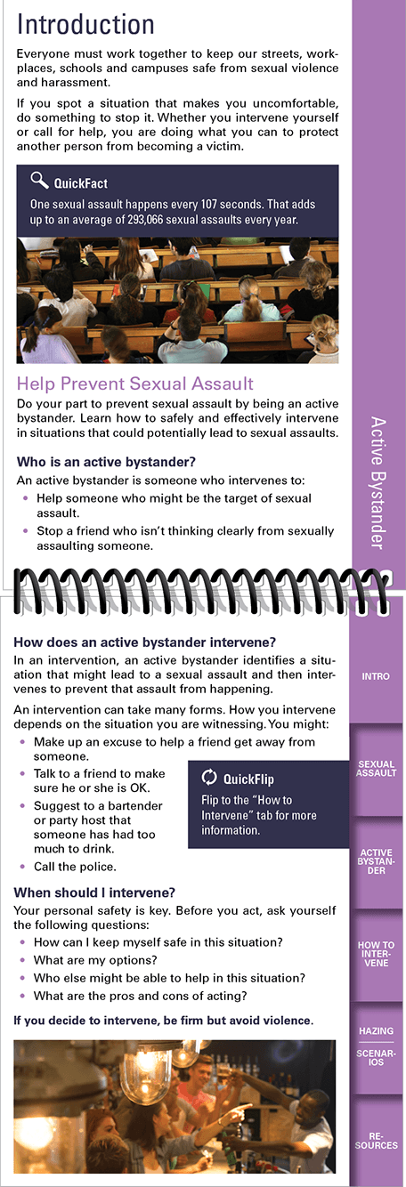 Inside Spot It. Stop It. Be An Active Bystander