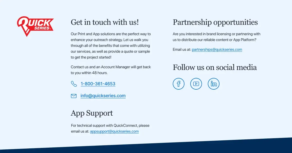Contact us | Quickseries