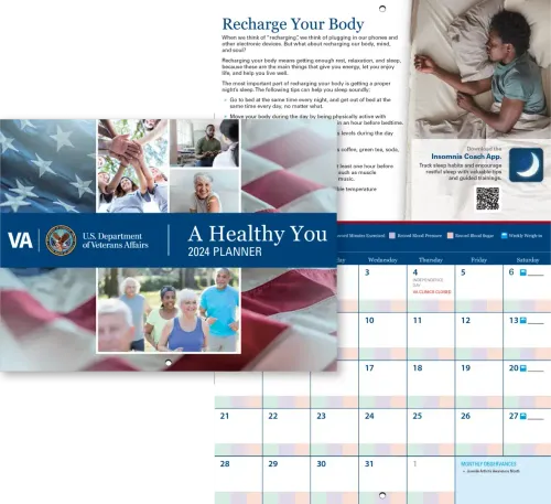 The month of September of the Veterans Affairs personalized content calendar