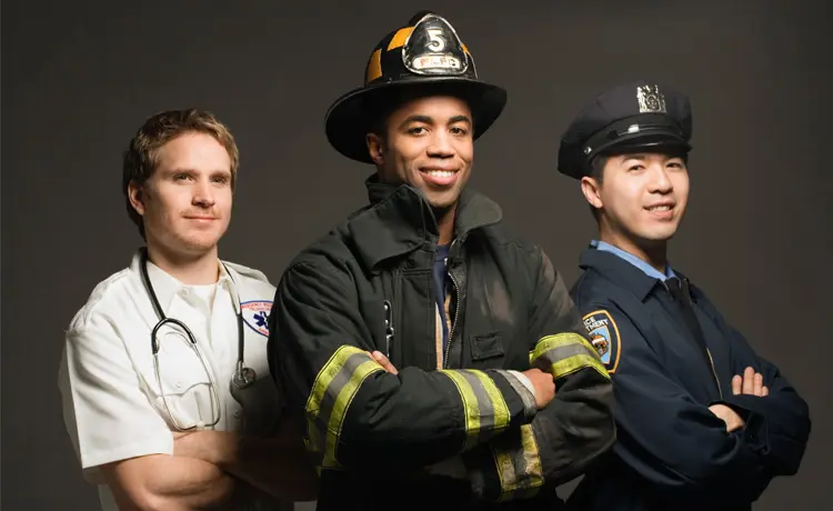 Stress Management For Emergency Personnel With Happy Looking First Responders